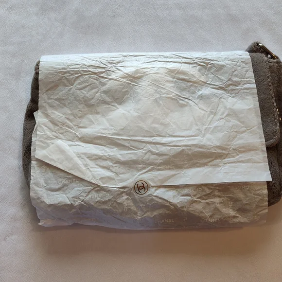 NIP CHANEL Beauté Précision Tan Terry Bag Japan Exclusive GWP Collectible - Picture 11 of 15